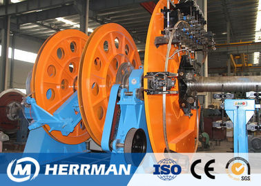 40r / Min Rotating Speed RTP Pipe Making Machine Steel Tape Interlock Machine